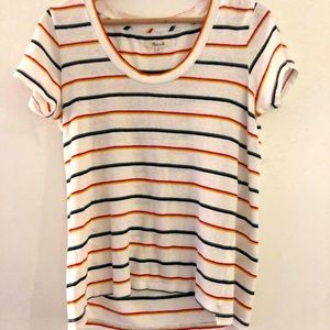 Madewell Color Striped Women T-shirt
